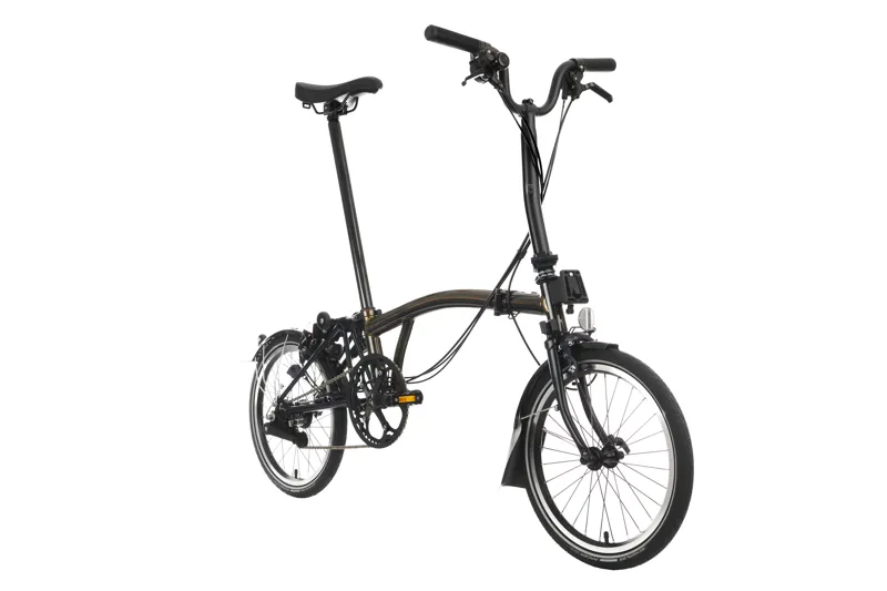 Brompton C Line Explore Folding Bike 2023 in Black Lacquer-1